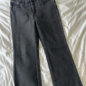 Madewell Women's Straight Leg Black Jeans